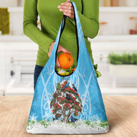 New Zealand Birds Christmas Grocery Bag Pohutukawa Xmas Tree LT05 - Polynesian Pride