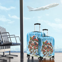 New Zealand Birds Christmas Luggage Cover Pohutukawa Xmas Tree LT05 - Polynesian Pride