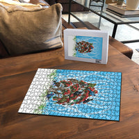 New Zealand Birds Christmas Puzzle Pohutukawa Xmas Tree LT05 - Polynesian Pride