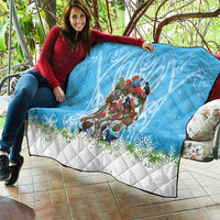 New Zealand Birds Christmas Quilt Pohutukawa Xmas Tree LT05 - Polynesian Pride