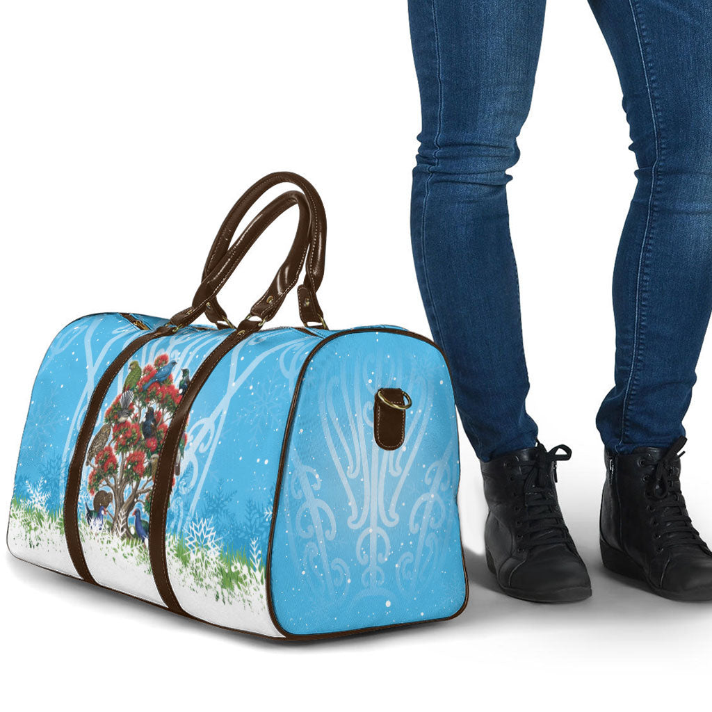 New Zealand Birds Christmas Travel Bag Pohutukawa Xmas Tree LT05 - Polynesian Pride