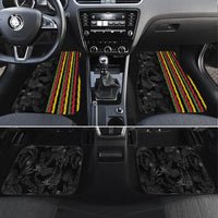 Hawaii Lei Kanaka Maoli Flag Car Mats Tropical Vibes LT05 Set 4pcs Black - Polynesian Pride