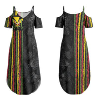 Hawaii Lei Kanaka Maoli Flag Couples Matching Summer Maxi Dress and Hawaiian Shirt Tropical Vibes LT05 - Polynesian Pride