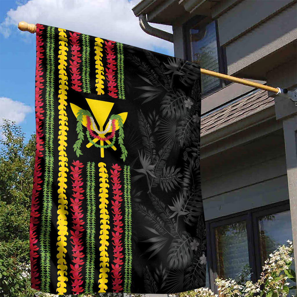 Hawaii Lei Kanaka Maoli Flag Garden Flag Tropical Vibes LT05 - Polynesian Pride