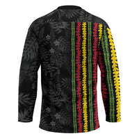 Hawaii Lei Kanaka Maoli Flag Hockey Jersey Tropical Vibes LT05 - Polynesian Pride