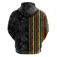 Hawaii Lei Kanaka Maoli Flag Hoodie Tropical Vibes LT05 - Polynesian Pride