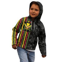 Hawaii Lei Kanaka Maoli Flag Kid Hoodie Tropical Vibes LT05 - Polynesian Pride