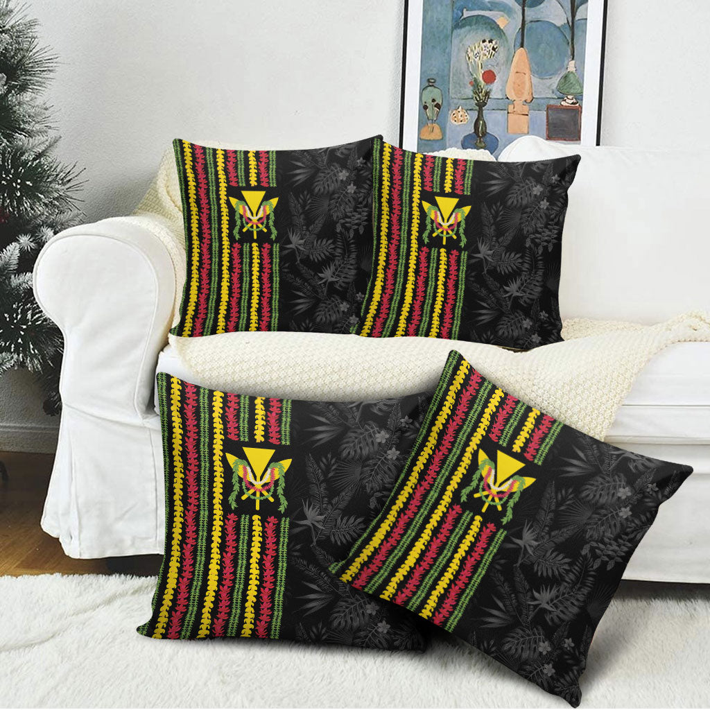Hawaii Lei Kanaka Maoli Flag Pillow Cover Tropical Vibes LT05 - Polynesian Pride