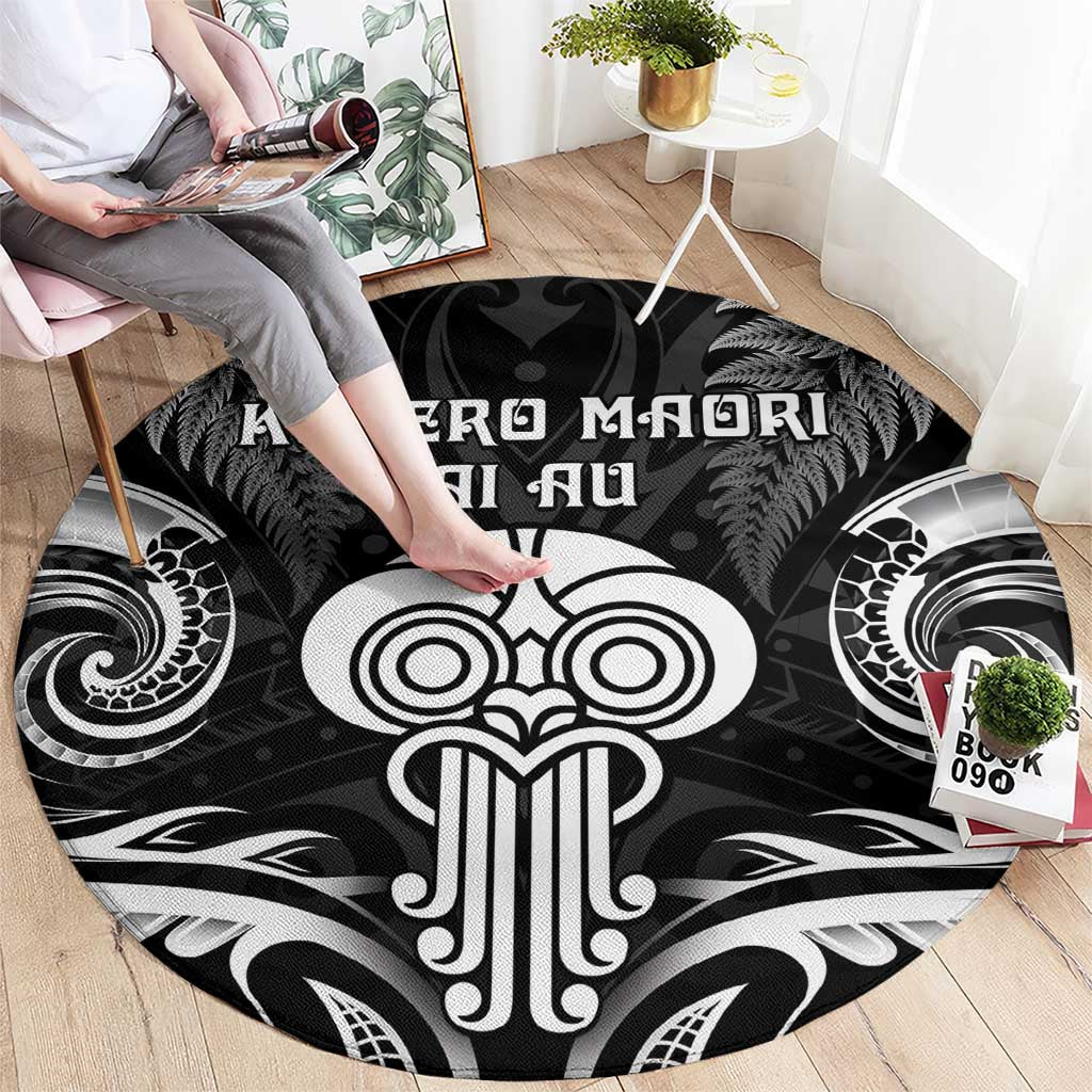 New Zealand Te Reo Maori Round Carpet Korero Maori Ai Au LT05 - Polynesian Pride