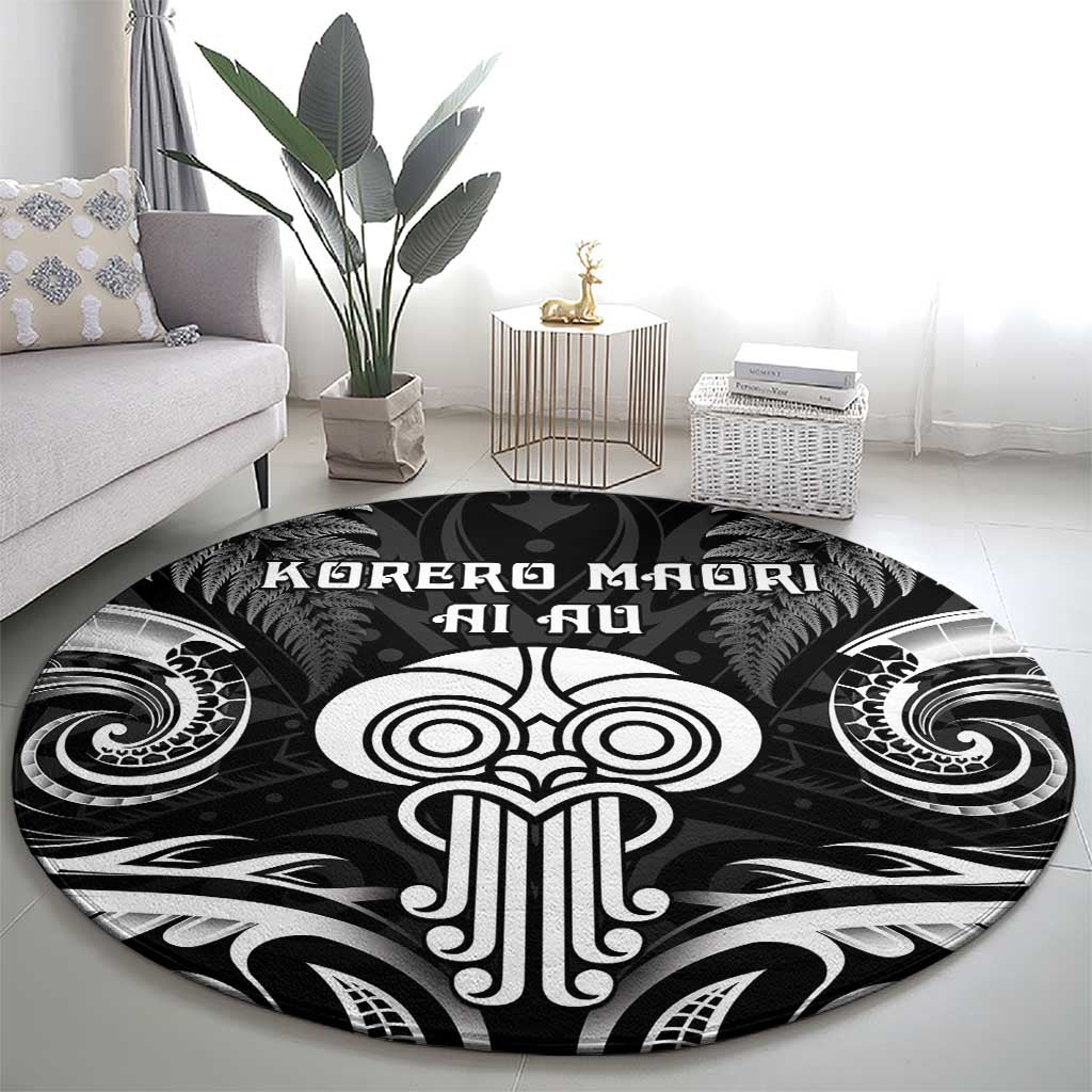 New Zealand Te Reo Maori Round Carpet Korero Maori Ai Au LT05 - Polynesian Pride