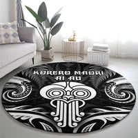 New Zealand Te Reo Maori Round Carpet Korero Maori Ai Au LT05 - Polynesian Pride