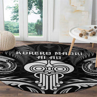 New Zealand Te Reo Maori Round Carpet Korero Maori Ai Au LT05 - Polynesian Pride