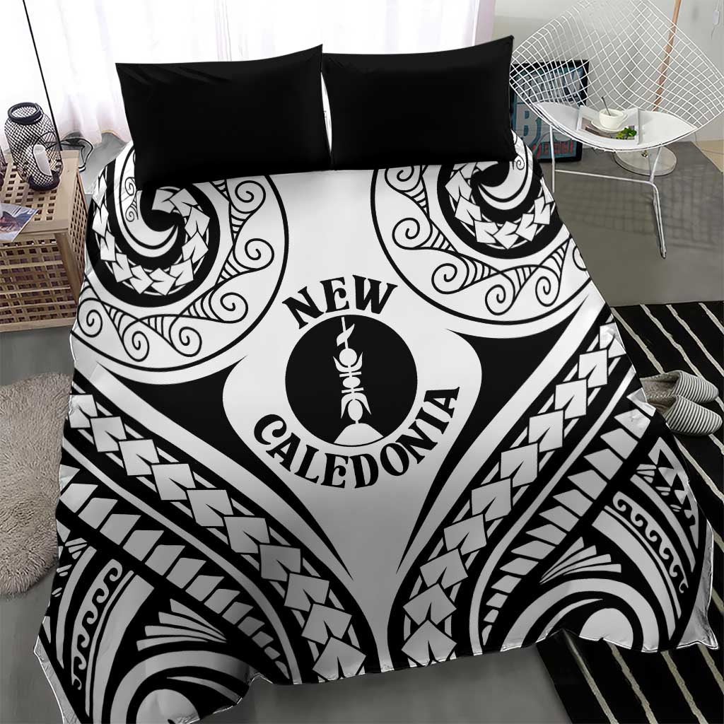New Caledonia Day Bedding Set Polynesian Curves White Color - Polynesian Pride