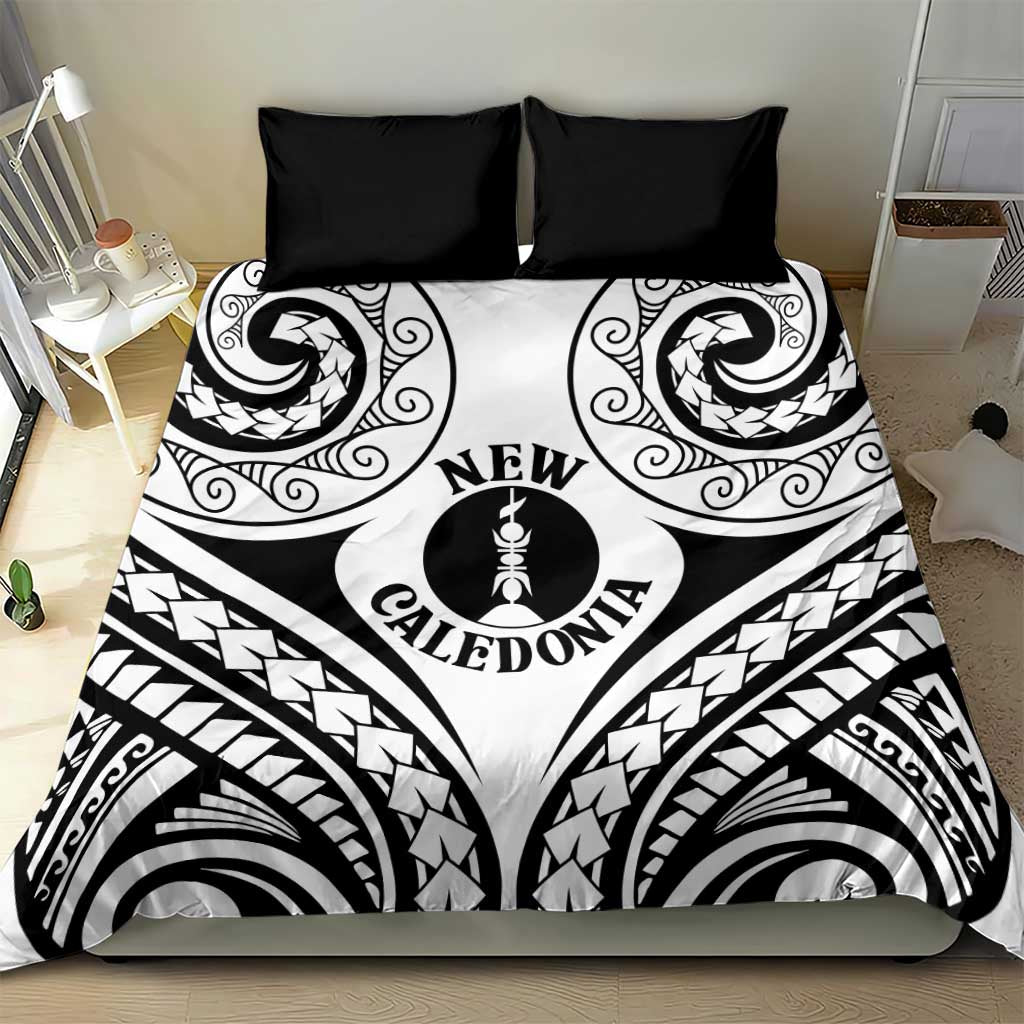 New Caledonia Day Bedding Set Polynesian Curves White Color - Polynesian Pride