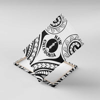 New Caledonia Day Canvas Wall Art Polynesian Curves White Color - Polynesian Pride