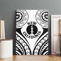New Caledonia Day Canvas Wall Art Polynesian Curves White Color - Polynesian Pride