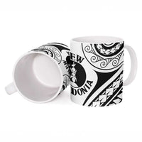New Caledonia Day Ceramic Mug Polynesian Curves White Color - Polynesian Pride