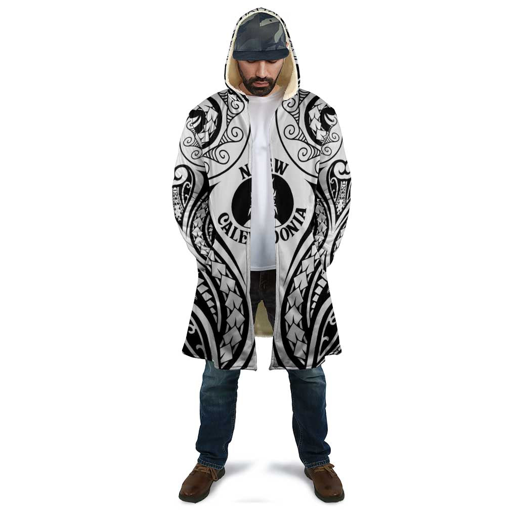 New Caledonia Day Cloak Polynesian Curves White Color - Polynesian Pride