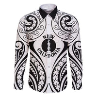 New Caledonia Day Family Matching Puletasi and Hawaiian Shirt Polynesian Curves White Color - Polynesian Pride