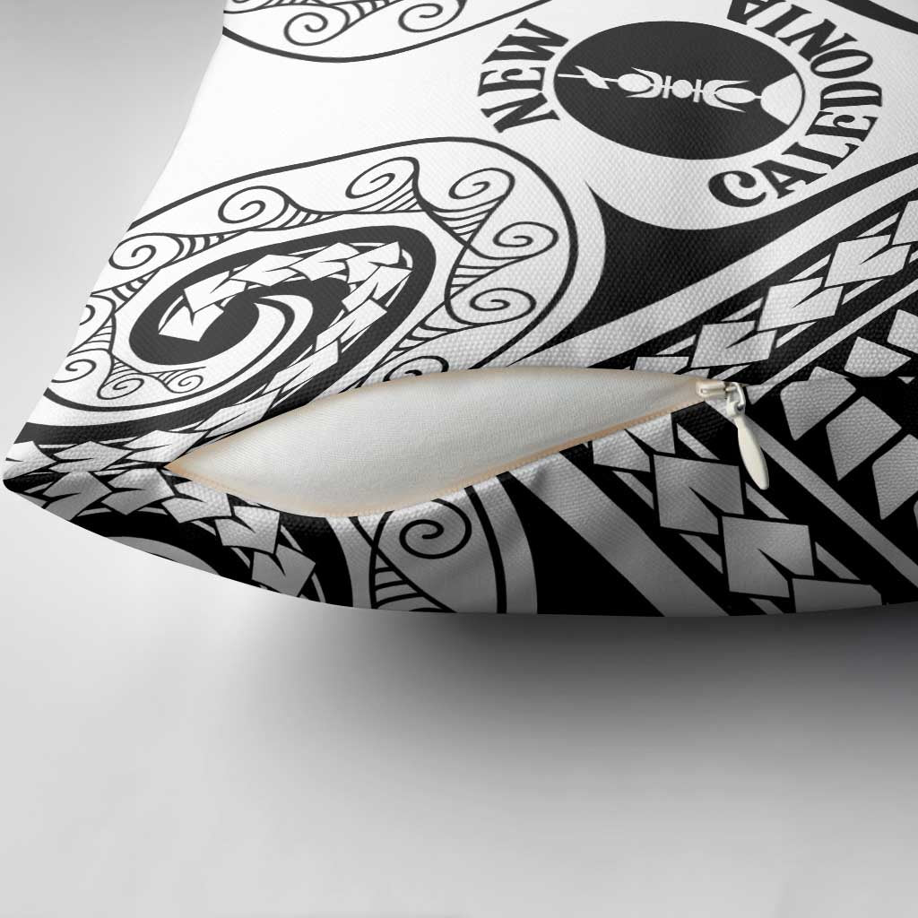 New Caledonia Day Pillow Cover Polynesian Curves White Color - Polynesian Pride