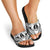 New Caledonia Day Slide Sandals Polynesian Curves White Color - Polynesian Pride