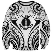 New Caledonia Day Sweatshirt Polynesian Curves White Color - Polynesian Pride