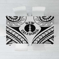 New Caledonia Day Tablecloth Polynesian Curves White Color - Polynesian Pride