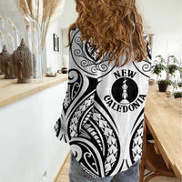 New Caledonia Day Women Casual Shirt Polynesian Curves White Color - Polynesian Pride