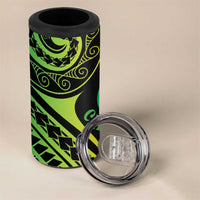 New Caledonia Day 4 in 1 Can Cooler Tumbler Polynesian Curves Reggae Color - Polynesian Pride