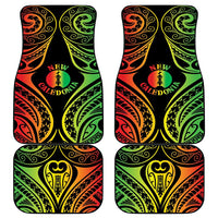 New Caledonia Day Car Mats Polynesian Curves Reggae Color - Polynesian Pride