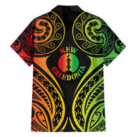 New Caledonia Day Hawaiian Shirt Polynesian Curves Reggae Color - Polynesian Pride