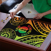 New Caledonia Day Puzzle Polynesian Curves Reggae Color - Polynesian Pride