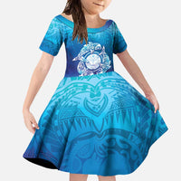 Marshall Islands Manit Day Family Matching Mermaid Dress and Hawaiian Shirt Tribal Dolphin With Marshall Seal - Polynesian Pride
