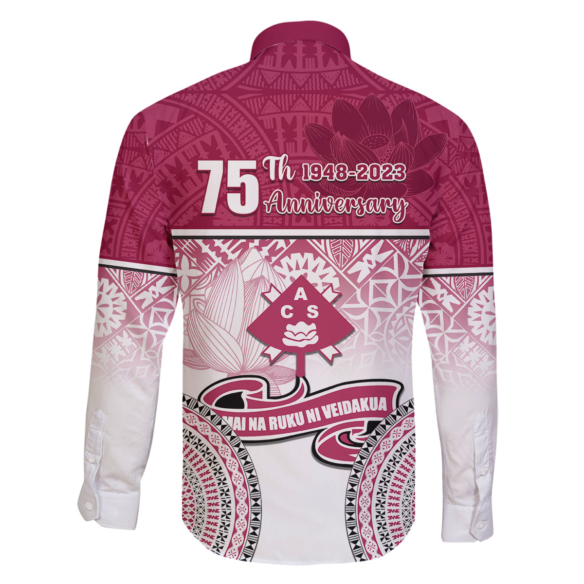 Adi Cakobau School Family Matching Puletasi Dress and Hawaiian Shirt 75th Anniversary LT05 - Polynesian Pride