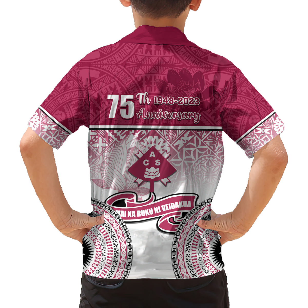 Adi Cakobau School Kid Hawaiian Shirt 75th Anniversary LT05 - Polynesian Pride