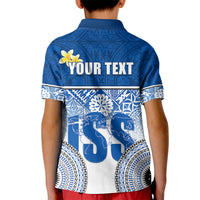 Personalized International School Suva Kid Polo Shirt With Fijian Tapa Pattern LT05 - Polynesian Pride