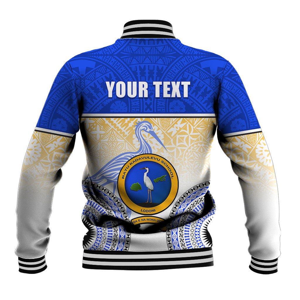 Personalized Ratu Kadavulevu School Baseball Jacket With Fijian Tapa Pattern LT05 - Polynesian Pride