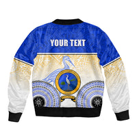 Personalized Ratu Kadavulevu School Bomber Jacket With Fijian Tapa Pattern LT05 - Polynesian Pride