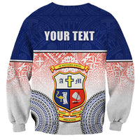 Personalized Marist Brothers High School Sweatshirt With Fijian Tapa Pattern LT05 - Polynesian Pride