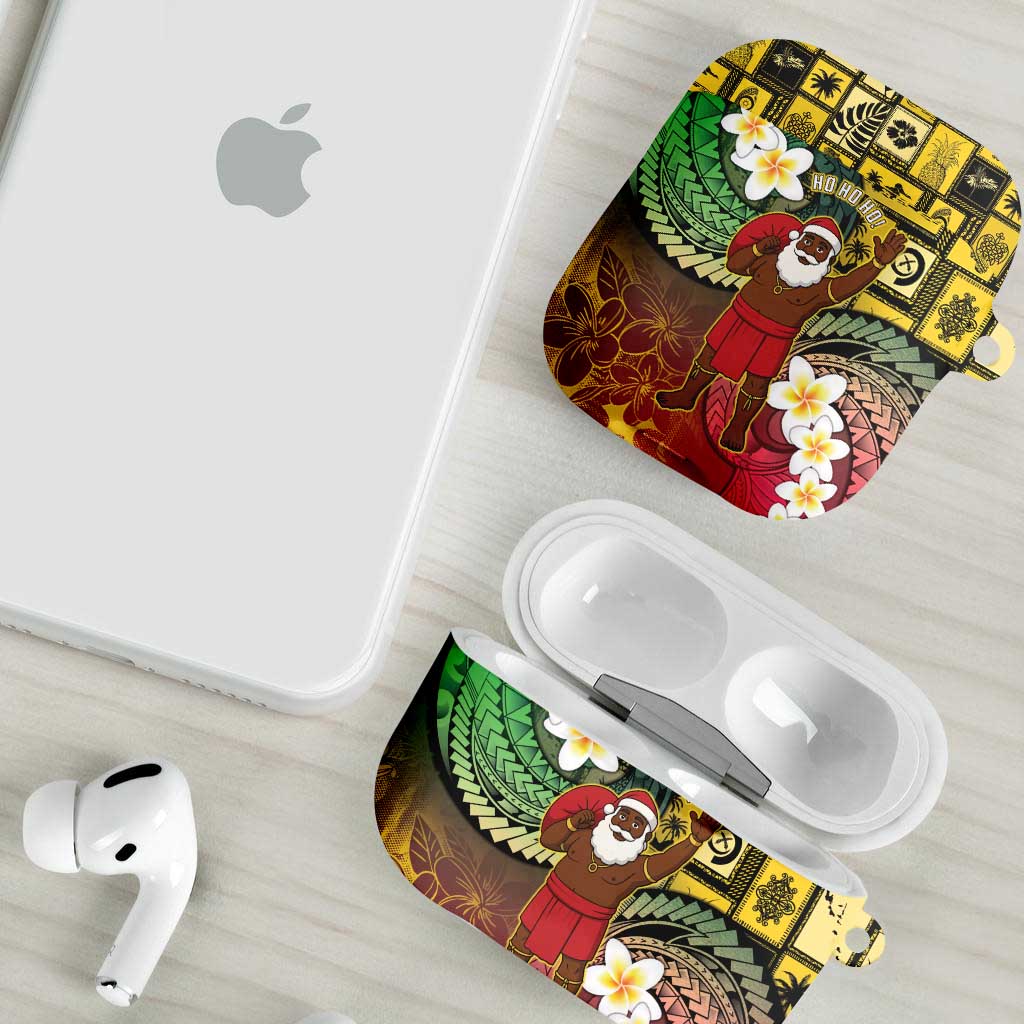Vanuatu Christmas AirPods Case Ni-Van Santa Retro Style - Polynesian Pride