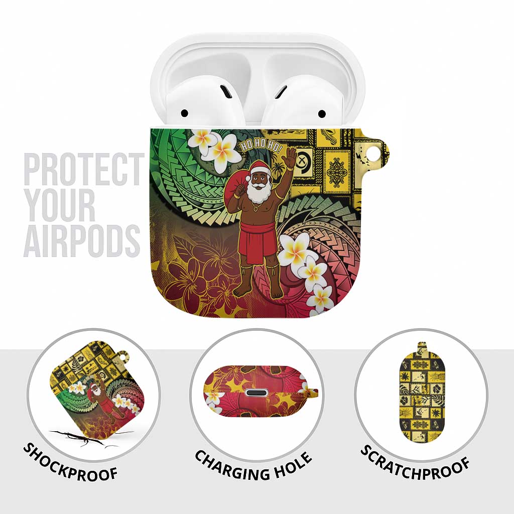 Vanuatu Christmas AirPods Case Ni-Van Santa Retro Style - Polynesian Pride