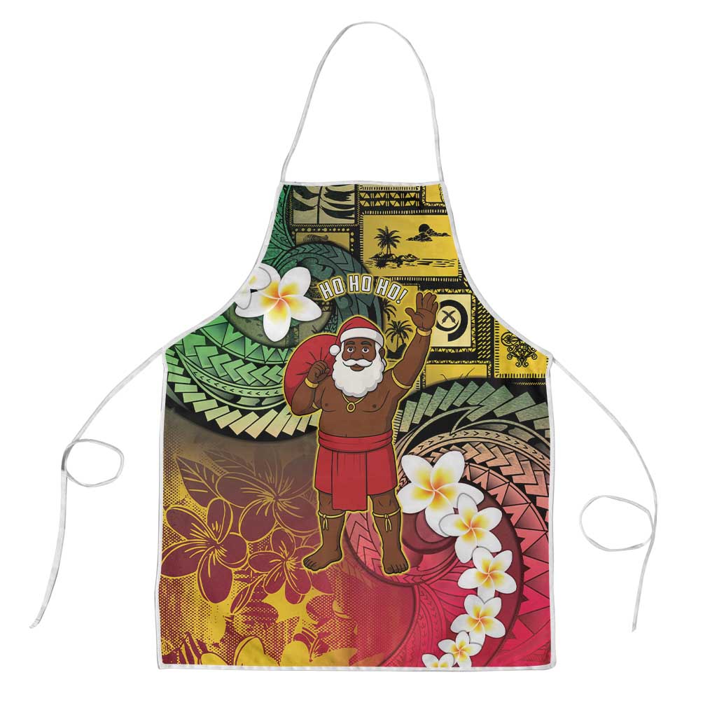 Vanuatu Christmas Apron Ni-Van Santa Retro Style - Polynesian Pride