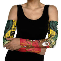 Vanuatu Christmas Arm Sleeves Ni-Van Santa Retro Style - Polynesian Pride