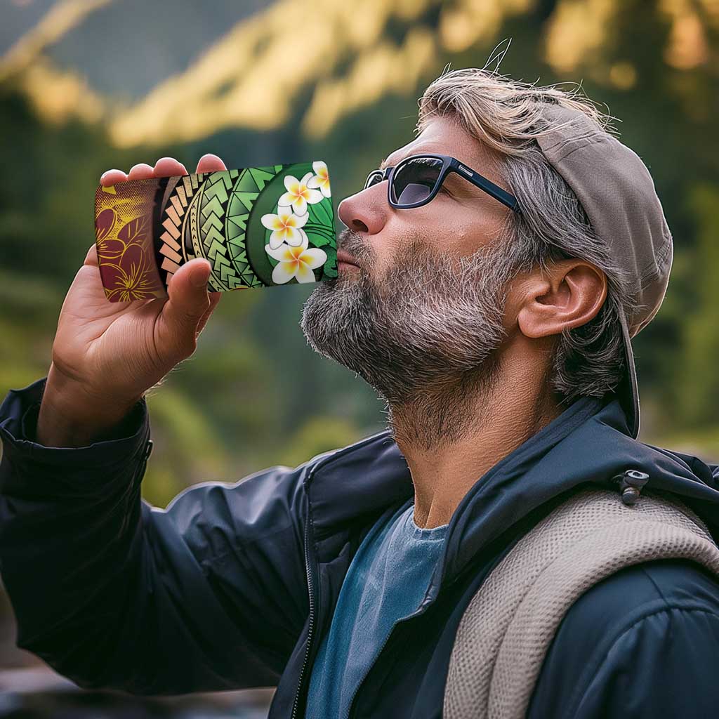 Vanuatu Christmas 4 in 1 Can Cooler Tumbler Ni-Van Santa Retro Style - Polynesian Pride