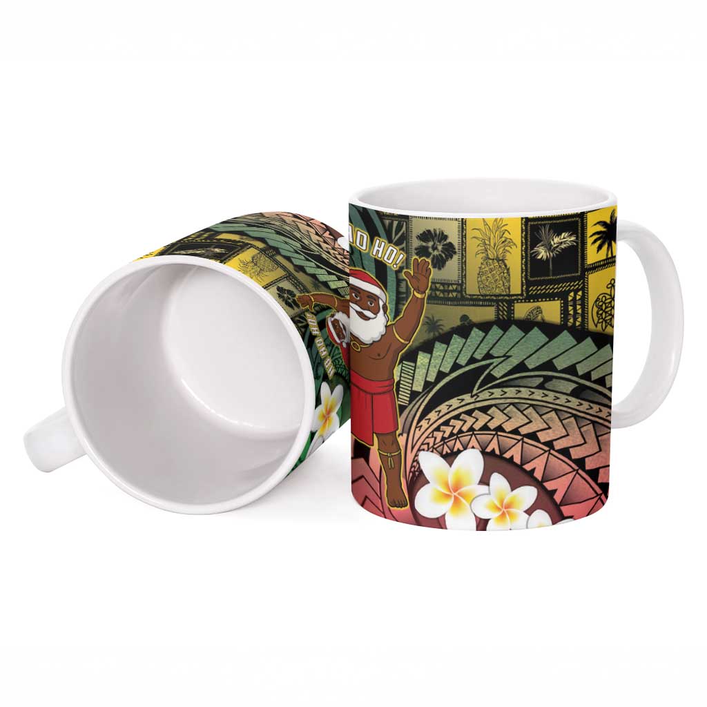 Vanuatu Christmas Ceramic Mug Ni-Van Santa Retro Style - Polynesian Pride