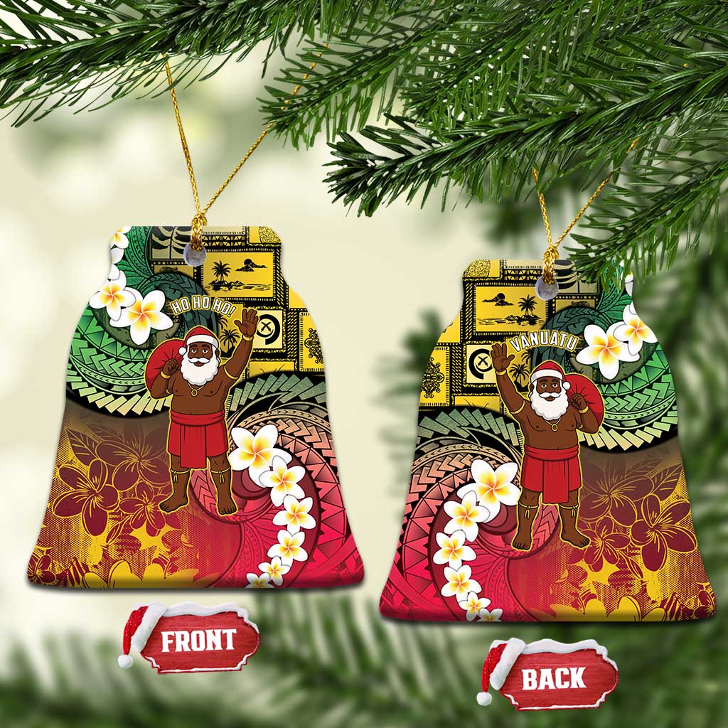 Vanuatu Christmas Ceramic Ornament Ni-Van Santa Retro Style - Polynesian Pride