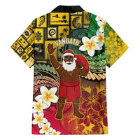 Vanuatu Christmas Family Matching Summer Maxi Dress and Hawaiian Shirt Ni-Van Santa Retro Style - Polynesian Pride