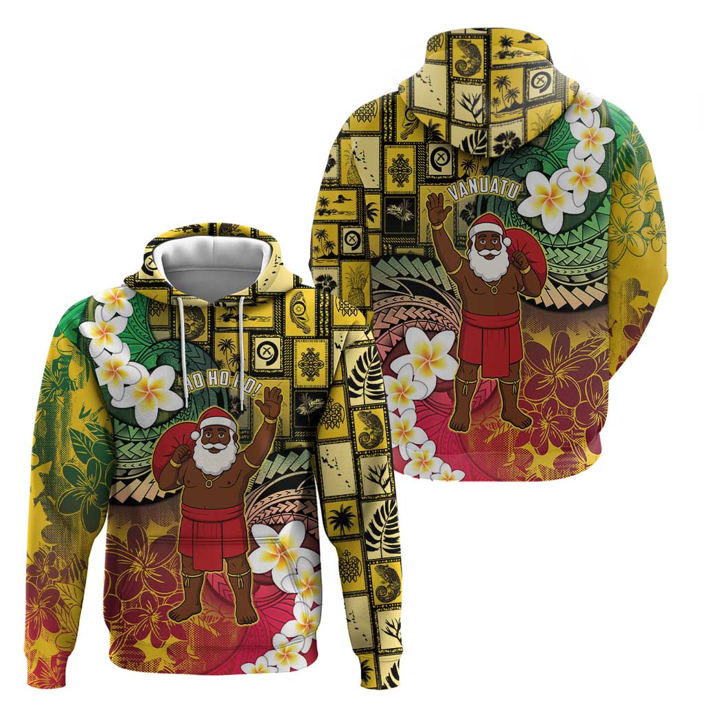 Vanuatu Christmas Hoodie Ni-Van Santa Retro Style - Polynesian Pride