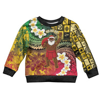 Vanuatu Christmas Kid Ugly Christmas Sweater Ni-Van Santa Retro Style - Polynesian Pride