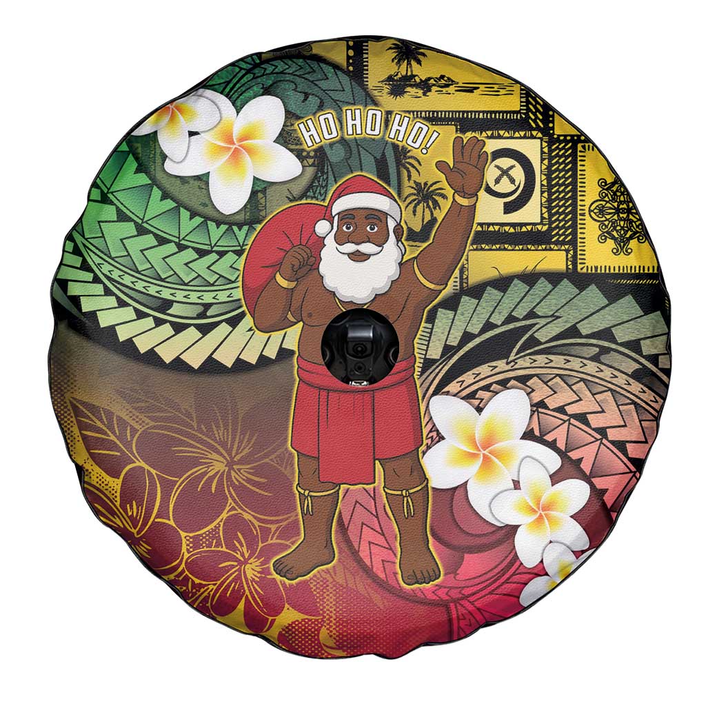 Vanuatu Christmas Spare Tire Cover Ni-Van Santa Retro Style - Polynesian Pride